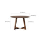 Round Brown Base Dining Table Modern Wood Table for Dining Room Clearhalo 'Dining Tables & Seating' 'Dining Tables' 'dining_table' 'furn' 'furn_dining_table' 'Furniture' 'Kitchen & Dining Furniture' 1200x1200_cf68688b-7d65-4771-b41f-41305f2c2d55