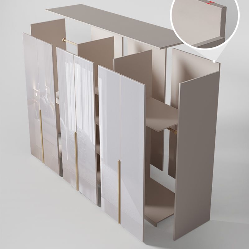 Camera da letto morbida porte chiuse armadi moderni moderni armadio del guardaroba in legno