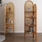Contemporary Wooden Bookshelf Corner 4 Shelves Closed Back Bookcase Clearhalo 'Bookcases' 'furn' 'furn_bookcases' 'Furniture' 'Office Furniture' 1200x1200_cf69359e-ee60-45b8-9d45-1e058df03ec9