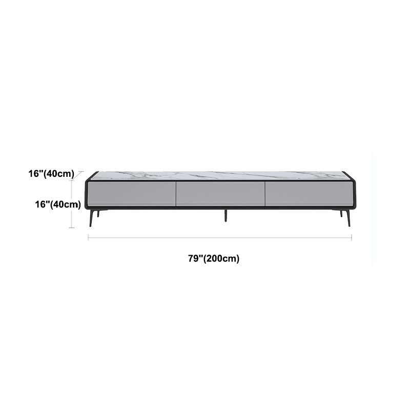 CABINATURA TV in ardesia Stile moderno casa semplice console TV chiusa