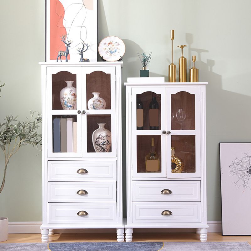 23.62 "L x 13.77" W Industrial Wood Accent Cabinet met lade rechthoekige zijkast