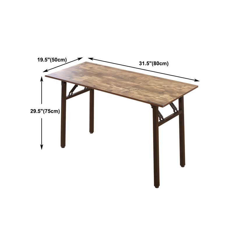 Industrial Rectangular Writing Desk Brown Wooden Office Desk Clearhalo 'furn' 'furn_office_desk' 'Furniture' 'Office Desks' 'Office Furniture' 'office_desk' 1200x1200_cf71b24c-5dba-434a-a6a2-9d6d4202ea8a