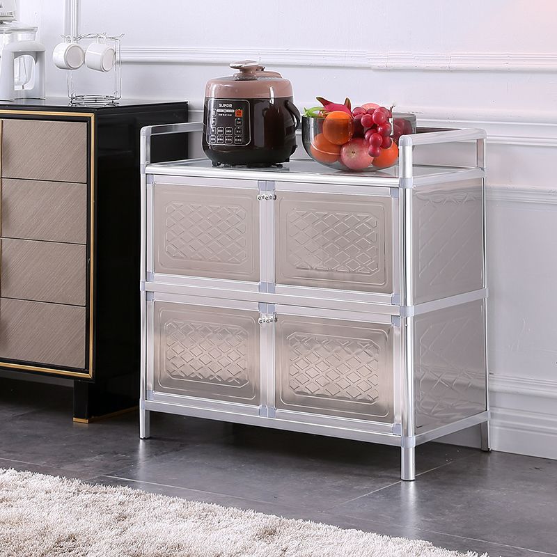 Massicco di sideboard per sala da pranzo in acciaio mobile moderno server buffet con archiviazione