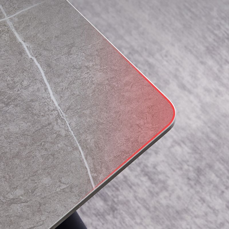 Industrial Standard Sintered Stone Top Dining Table Rectangle Dining Table for Kitchen Clearhalo ' dining_table' 'Dining Tables & Seating' 'Dining Tables' 'furn' 'furn_dining_table' 'Furniture' 'furniture_dining_table' 'Kitchen & Dining Furniture' 'kitchen&dining_furn' 'kitchen' 'kitchen_dining_table' 1200x1200_cf722315-0d18-4509-8223-aa3a41d7b4ef