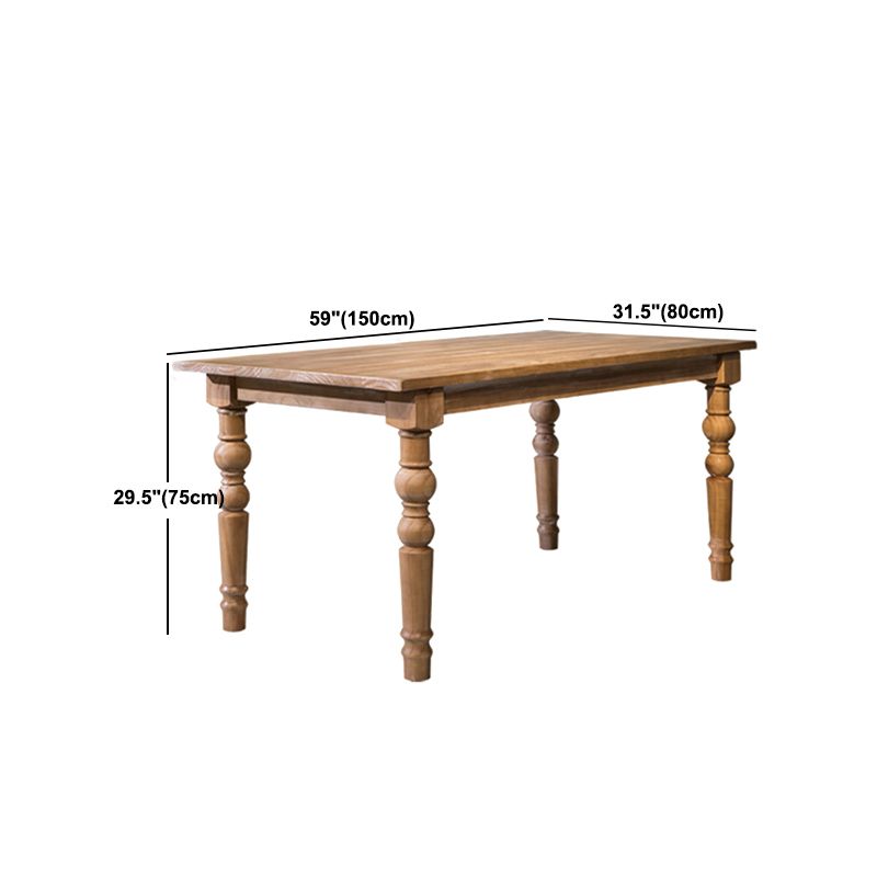 Medieval Modern Pine Wood Dining Table for Restaurant Rectangle Table with 4 Legs Clearhalo ' dining_table' 'Dining Tables & Seating' 'Dining Tables' 'furn' 'furn_dining_table' 'Furniture' 'furniture_dining_table' 'Kitchen & Dining Furniture' 'kitchen&dining_furn' 'kitchen' 'kitchen_dining_table' 1200x1200_cf72b834-da97-4514-81b1-72dfa3bdd2d7