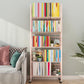 Contemporary Etagere Metal Book Shelf Vertical Shelves Included Shelf Bookcase for Home