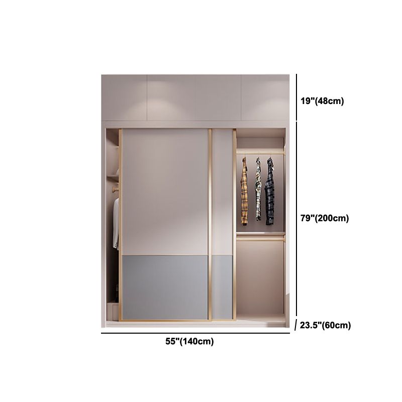 Glijdende houten garderobe kast eigentijdse garderobe armoire