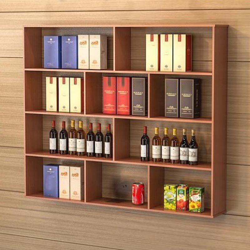 Modern Wall Mounted Bottle Wine Rack Manufactured Wood Wine Bottle Holder Clearhalo 'furn' 'furn_wine_racks' 'Furniture' 'Kitchen & Dining Furniture' 'Wine Racks' 'wine_racks' 1200x1200_cf75bc01-5419-4848-97c4-c19280e81cec