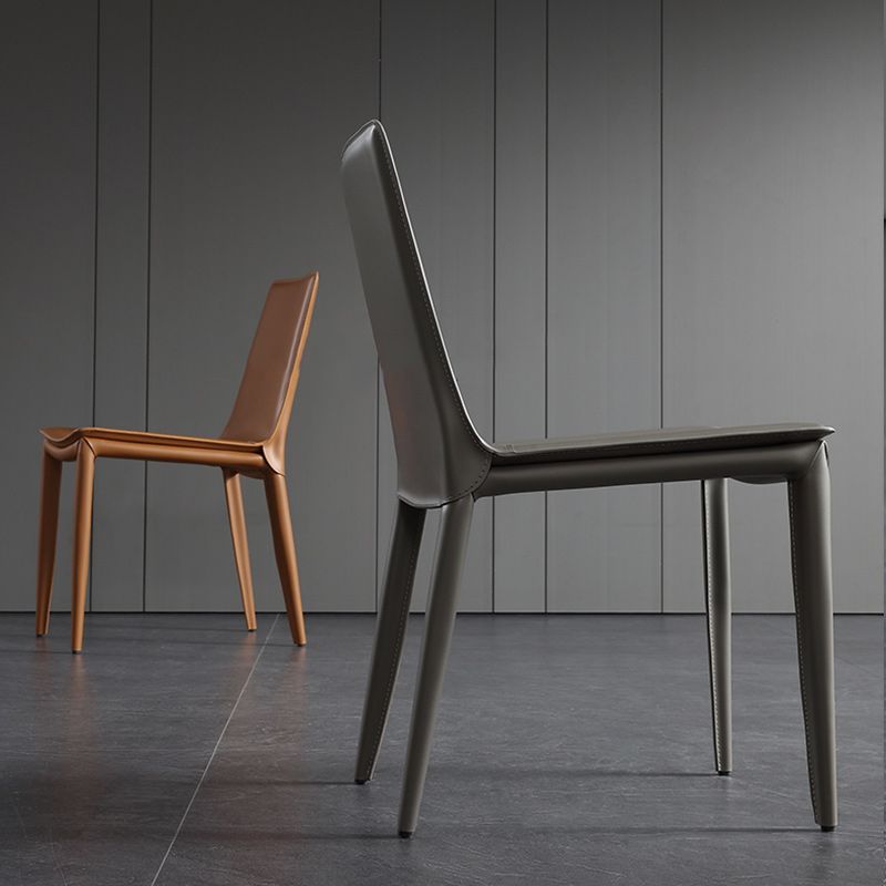 Entryway Side Dining Chairs Leather Nordic Dining Room Chairs Clearhalo 'Dining Chairs' 'Dining Tables & Seating' 'dining_chair' 'furn' 'furn_dining_chair' 'Furniture' 'furniture_dining_chair' 'Kitchen & Dining Furniture' 1200x1200_cf779a05-f38c-4c38-90b7-e3ea0bed7f29