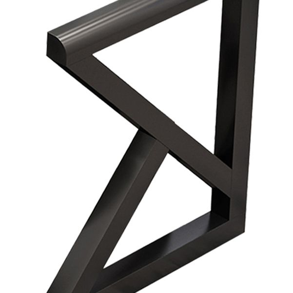 29,5 "H Desk da gioco contemporaneo di gestione del vetro di gestione del computer scrivania per computer