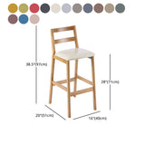 Modern Solid Wood Counter & Bar Stool Low Back Bar Stool with Wood Legs Clearhalo 'Bar Furniture' 'Bar Stools' 'bar_stools' 'furn' 'furn_bar_stools' 'furniture_bar_stools' 'Kitchen & Dining Furniture' 'kitchen&dining_furn' 'kitchen' 'kitchen_furn' Furniture' 1200x1200_cf78597b-b0ef-4eb7-a0b2-d084343fc842