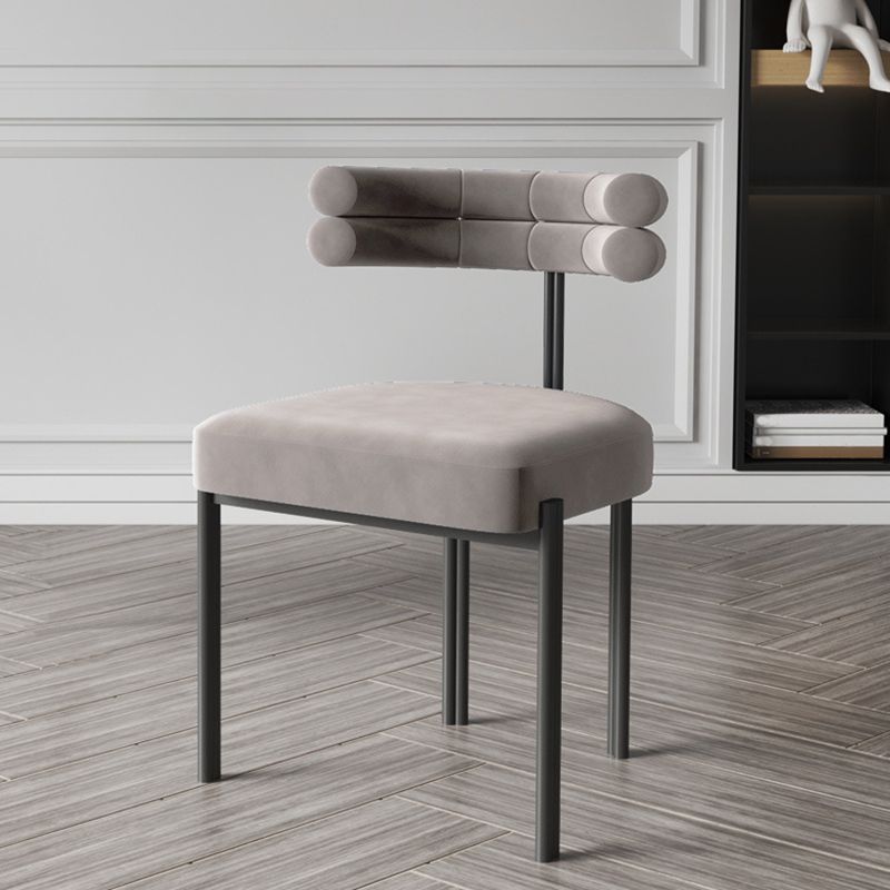 Contemporary Metal Indoor-Outdoor Room Chair Open Back Side Chair Clearhalo 'Dining Chairs' 'Dining Tables & Seating' 'dining_chair' 'furn' 'furn_dining_chair' 'Furniture' 'Kitchen & Dining Furniture' 1200x1200_cf7aed53-3a32-4352-a18c-b0e83606a83e