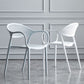 Contemporary Style Stackable Plastic Dining Chairs Open Back Kitchen Arm Chair Clearhalo 'Dining Chairs' 'Dining Tables & Seating' 'dining_chair' 'Furniture' 'furniture_dining_chair' 'Kitchen & Dining Furniture' 1200x1200_cf7b0d29-048b-42f2-84f4-823c323d9dc0