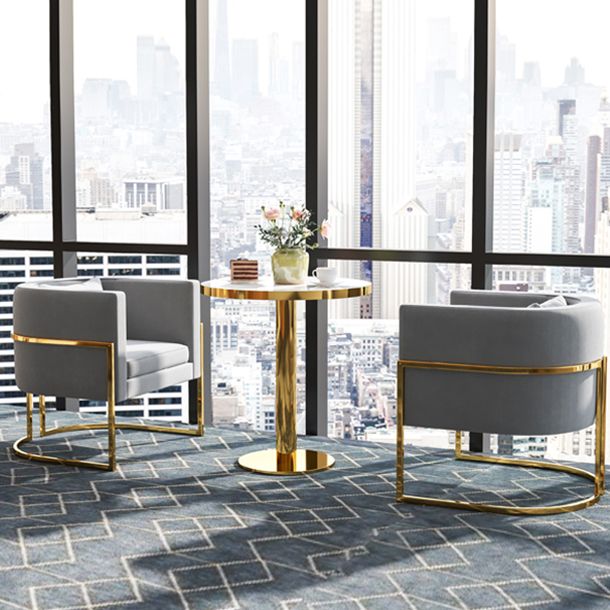 Glam Style Marble Dining Table 1/2/3/4/5 Pieces Dining Set for Home Use Clearhalo 'Dining Room Sets' 'Dining Tables & Seating' 'dining_room_set' 'furn' 'furn_dining_room_set' 'Furniture' 'furniture_dining_room_set' 'Kitchen & Dining Furniture' 1200x1200_cf7c0899-ea44-447a-bd2d-e85878b8cf44