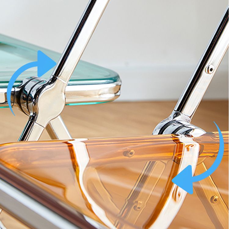 Contemporary Metal Dining Room Chair Folding Armless Side Chair for Restaurant Use Clearhalo ' kitchen&dining_furn' 'Dining Chairs' 'Dining Tables & Seating' 'dining_chair' 'furn' 'furn_dining_chair' 'Furniture' 'furniture_dining_chair' 'Kitchen & Dining Furniture' 'kitchen' 1200x1200_cf7c5ada-a69d-4cc0-a139-44cb10111617