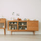 Credenza in legno in legno a 3 cassetti moderni mobili per porte scorrevoli in vetro credenza per soggiorno