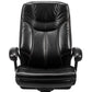 Fauteuil contemporain à bras rembourrés, mécanisme d'inclinaison, chaise de bureau noire