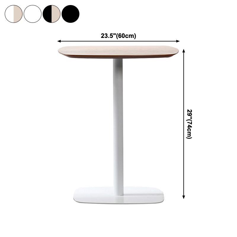 23.6-inch Square Shape Industrial Dining Table Three-Color Fixed Table with Wooden Clearhalo ' dining_table' 'Dining Tables & Seating' 'Dining Tables' 'furn' 'furn_dining_table' 'Furniture' 'furniture_dining_table' 'Kitchen & Dining Furniture' 'kitchen&dining_furn' 'kitchen' 'kitchen_dining_table' 1200x1200_cf7ce2b9-410d-4a31-9ccf-97a520302908