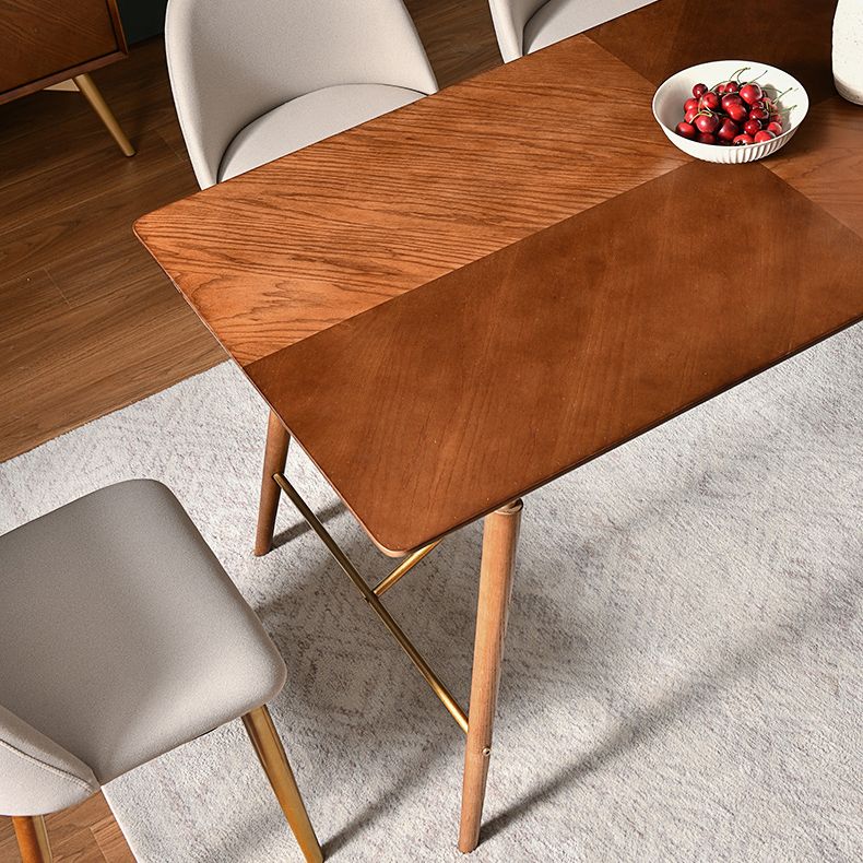 Tavolo da pranzo di lusso tradizionale tavolo da pranzo in legno marrone per uso domestico