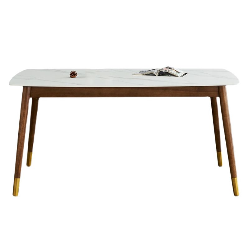 Modern Rectangle Sintered Stone Dining Table with Wooden Base White Dining Table for Restaurant Clearhalo ' dining_table' 'Dining Tables & Seating' 'Dining Tables' 'Furniture' 'furniture_dining_table' 'Kitchen & Dining Furniture' 'kitchen&dining_furn' 'kitchen' 'kitchen_dining_table' 1200x1200_cf7e5616-6f12-43e9-8255-809806a1b883