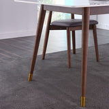 Rectangle Grey Dining Table Rubberwood Solid Wood Legs Dining Table Clearhalo 'Dining Tables & Seating' 'Dining Tables' 'dining_table' 'furn' 'furn_dining_table' 'Furniture' 'Kitchen & Dining Furniture' 1200x1200_cf7f98b9-797a-47cc-84eb-6a3fa597c240