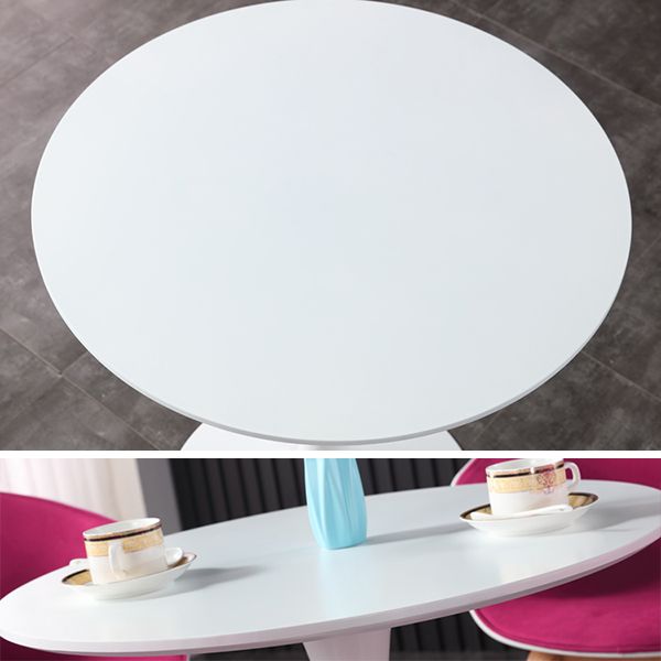 Simple MDF Round Shape Dining Tale Standard Kitchen Dining Table with Tulip Base Clearhalo ' dining_table' 'Dining Tables & Seating' 'Dining Tables' 'furn' 'furn_dining_table' 'Furniture' 'furniture_dining_table' 'Kitchen & Dining Furniture' 'kitchen&dining_furn' 'kitchen' 'kitchen_dining_table' 1200x1200_cf8309ce-410d-4557-954a-a16fd18c31e4