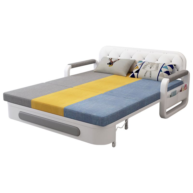 スリップカバーの綿ブレンド現代ソファとリビングルーム用のベッドとブレンド