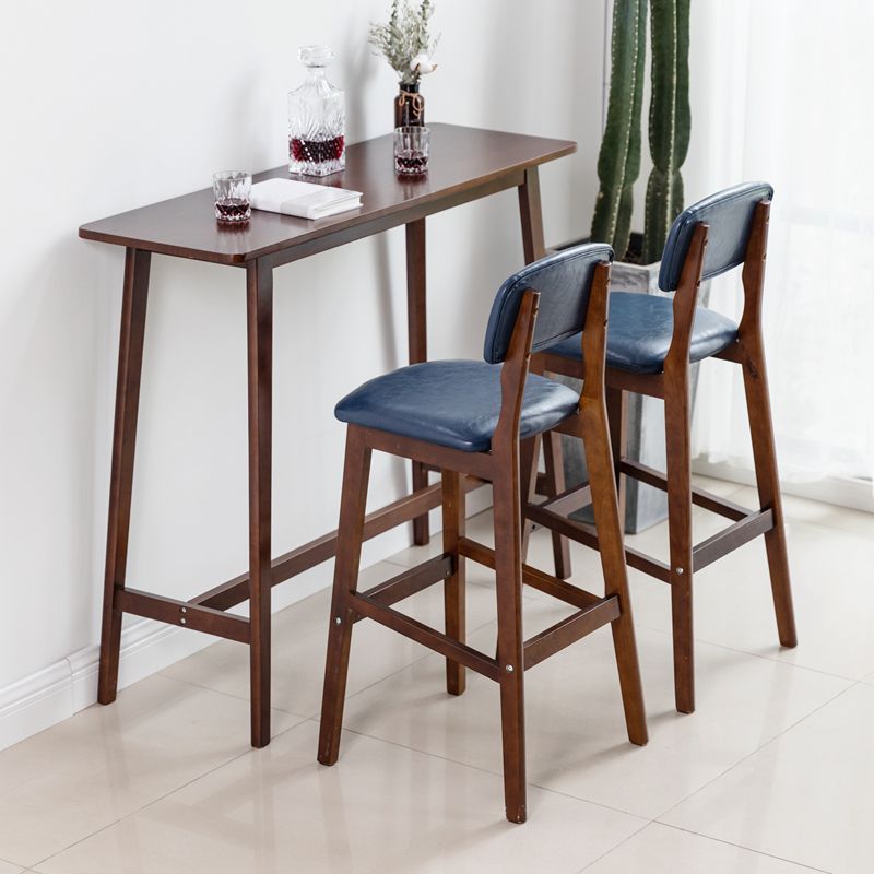 Traditional Rectangle Solid Wood Living Room Bar Dining Table Clearhalo 'Bar Furniture' 'Bar Tables' 'bar_tables' 'furn' 'furn_bar_tables' 'Furniture' 'Kitchen & Dining Furniture' 1200x1200_cf8399e5-e05b-4525-b15c-7d3ec23b28a7