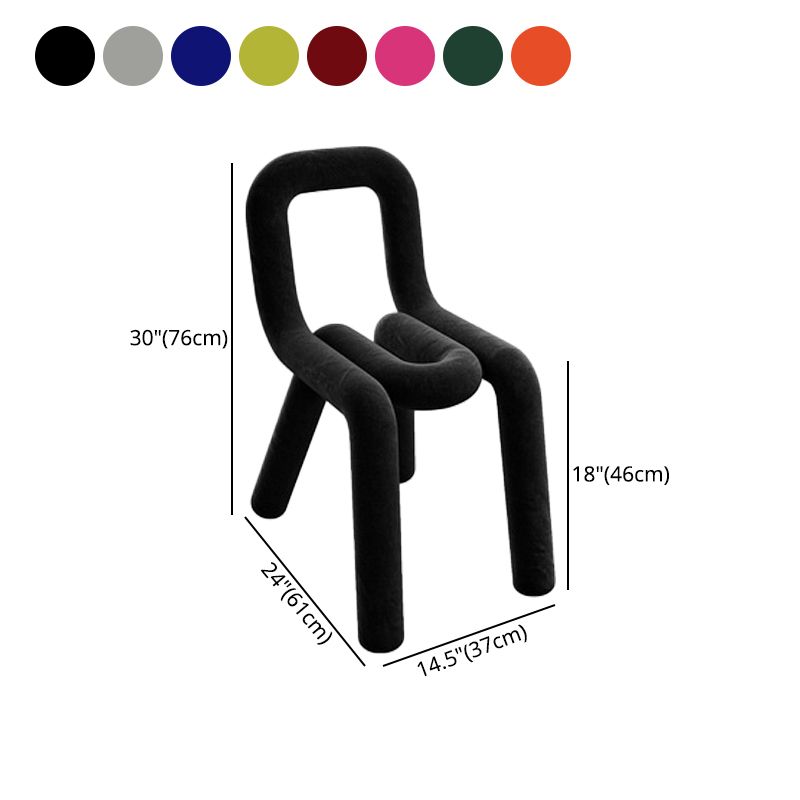 Modern Style Velvet Chairs Set Open Back Side Dining Room Kitchen Chair Clearhalo ' kitchen&dining_furn' 'Dining Chairs' 'Dining Tables & Seating' 'dining_chair' 'furn' 'furn_dining_chair' 'Furniture' 'furniture_dining_chair' 'Kitchen & Dining Furniture' 'kitchen' 1200x1200_cf841cab-fa7f-472c-98a6-044edd929c6b