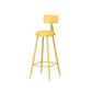 Leather Round Counter Chair Backrest Iron Modern Bar Stool for Coffee Shop Clearhalo 'Bar Furniture' 'Bar Stools' 'bar_stools' 'furn' 'furn_bar_stools' 'furniture_bar_stools' 'Kitchen & Dining Furniture' 'kitchen&dining_furn' 'kitchen' 'kitchen_furn' Furniture' 1200x1200_cf84b739-0a5f-4887-ac3c-4a70678d8dd3