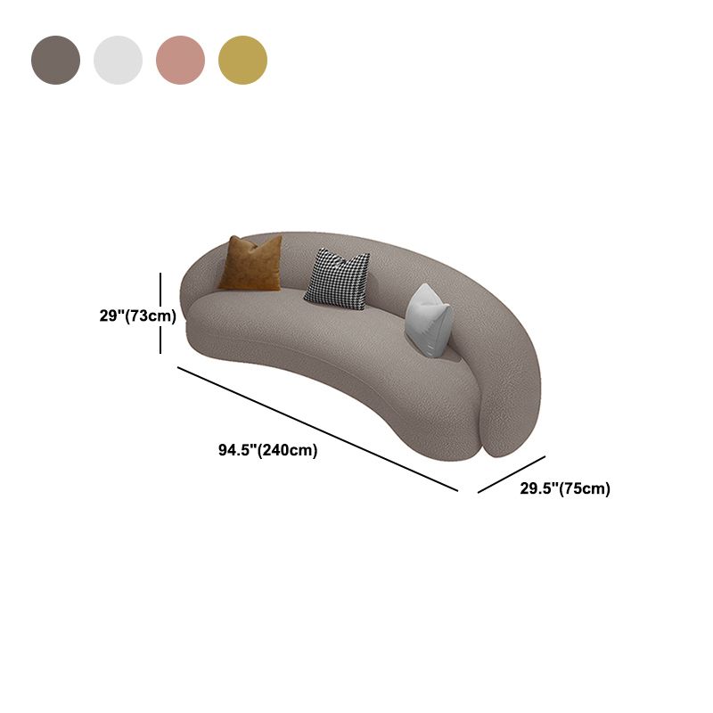 Recessed Arm Sofa Sofa Chaise, 29.53 "W * 28.74" H Wool Sofa Clearhalo 'furn' 'furn_sofas' 'Furniture' 'Living Room Furniture' 'Sofa' 'sofas' 1200x1200_cf860466-b43f-43b1-9297-d5f39a8681ae
