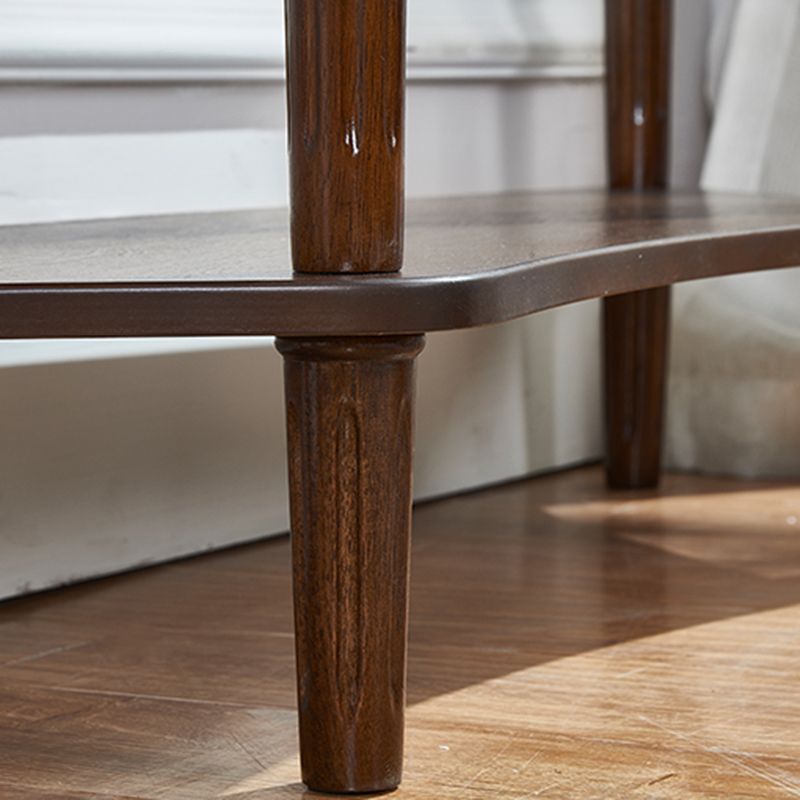 14.2 "wコンソールテーブルソリッドウッドミッドセンチュリーモダンストレージエンドテーブル