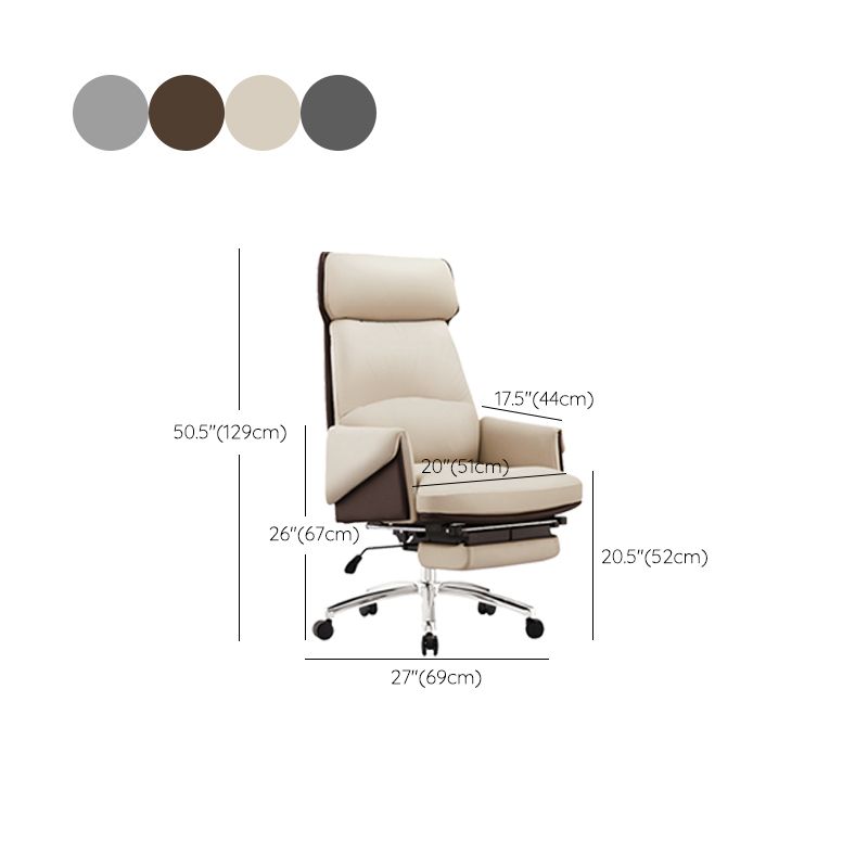 Modern No Arm Executive Chair Tilt Mechanism Managers Chair for Office Clearhalo 'furn' 'furn_office_chair' 'Furniture' 'Office Chairs' 'Office Furniture' 'office_chair' 1200x1200_cf8b0dce-3635-48b3-8325-5fd69b682b8a