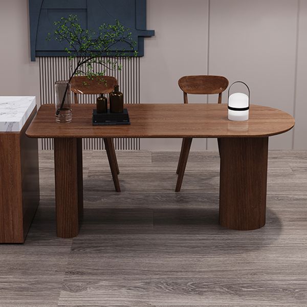 Modern Solid Wood Dining Table 3 Legs Dining Table for Home Use Clearhalo 'Dining Tables & Seating' 'Dining Tables' 'dining_table' 'furn' 'furn_dining_table' 'Furniture' 'furniture_dining_table' 'Kitchen & Dining Furniture' 'kitchen' 'kitchen_dining_table' 1200x1200_cf8ddde9-a9c9-4639-9535-fe84287d2934