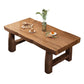 Modern Solid Wood Rectangle Dining Table Brown Kitchen Dining Table with Double Pedestal Bases Clearhalo ' dining_table' 'Dining Tables & Seating' 'Dining Tables' 'furn' 'furn_dining_table' 'Furniture' 'furniture_dining_table' 'Kitchen & Dining Furniture' 'kitchen&dining_furn' 'kitchen' 'kitchen_dining_table' 1200x1200_cf8e0b10-695f-484f-940e-9ac6410f30fd