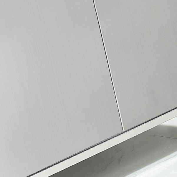 Stainless Steel Kitchen Sideboard Cabinet Modern Server Cabinet with Storage Clearhalo 'buffet_sideboard' 'Buffets & Sideboards' 'furn' 'furn_buffet_sideboard' 'Furniture' 'furniture_buffet_sideboard' 'Kitchen & Dining Furniture' 1200x1200_cf8eca8e-9fce-4ac1-b765-bb4aabda49d0