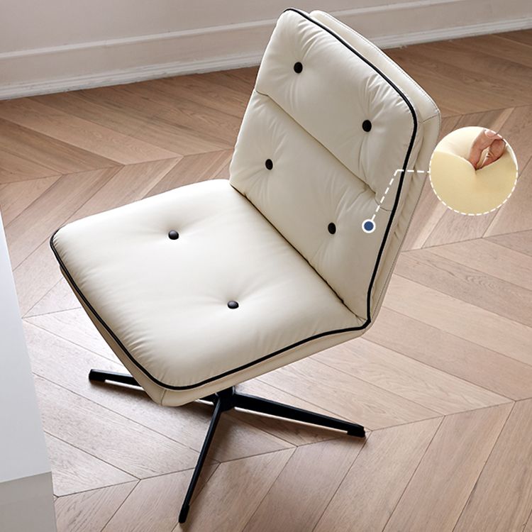 Modern Tufted Managers Chair Faux Leather Desk Mid-Back Chair Clearhalo 'furn' 'furn_office_chair' 'Furniture' 'Office Chairs' 'Office Furniture' 'office_chair' 1200x1200_cf8ef13f-f30a-439d-a7b3-82fdff6ba2a0