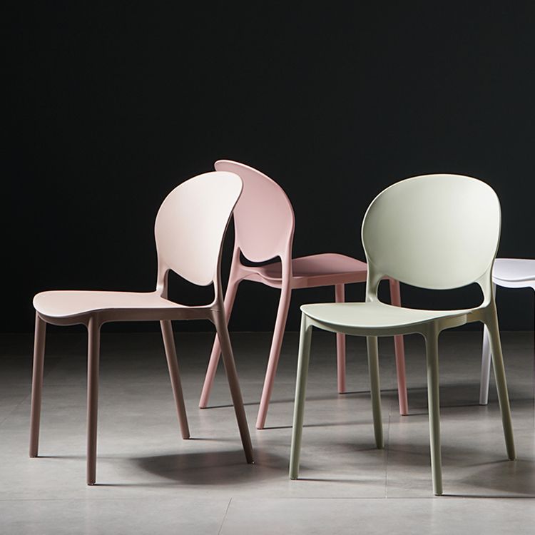 Nordic Style Plastic Dining Chairs Dining Armless Side Chair for Kitchen (Set of 2) Clearhalo ' kitchen&dining_furn' 'Dining Chairs' 'Dining Tables & Seating' 'dining_chair' 'furn' 'furn_dining_chair' 'Furniture' 'furniture_dining_chair' 'Kitchen & Dining Furniture' 'kitchen' 1200x1200_cf8fff12-533c-4233-b46c-fed57c92935d