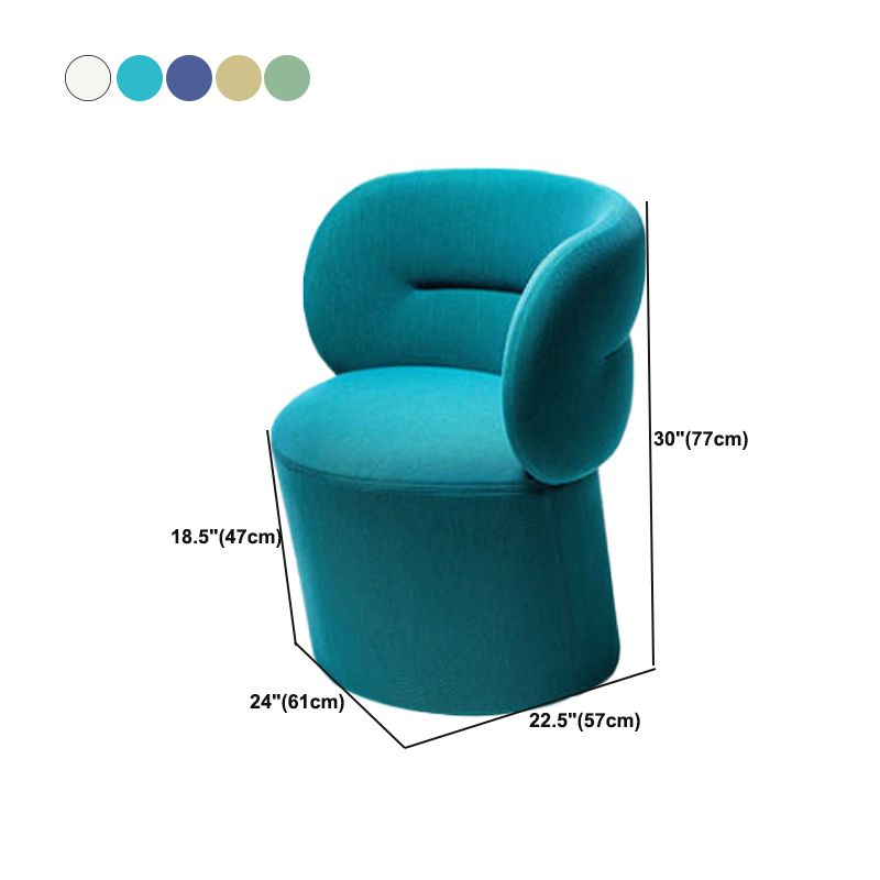 Stile nordico con sede a sedile in tessuto Sedia Parsons fissa senza braccio