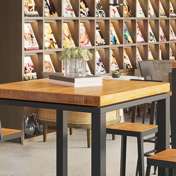 Wood Trestle Modern Bar Stool Table Natural Bistro Bar Height Cocktail Table Clearhalo 'Bar Furniture' 'Bar Tables' 'bar_tables' 'furn' 'furn_bar_tables' 'Furniture' 'furniture_bar_tables' 'Kitchen & Dining Furniture' 'kitchen&dining_furn' 'kitchen' 1200x1200_cf92689f-9fd8-4a1c-8280-3481dd1d4888