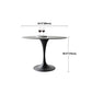 Metal Modern Round Indoor Table Black Sintered Stone Top Table for Dining Room Clearhalo 'Dining Tables & Seating' 'Dining Tables' 'dining_table' 'furn' 'furn_dining_table' 'Furniture' 'furniture_dining_table' 'Kitchen & Dining Furniture' 'kitchen' 'kitchen_dining_table' 1200x1200_cf9526ec-14aa-4d67-b345-9633bd803931