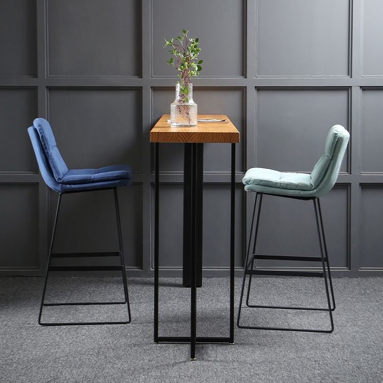 Wood Counter Table with Rectangle Table Top Double Pedestal Table- 41.3" H Clearhalo 'Bar Furniture' 'Bar Tables' 'bar_tables' 'furn' 'furn_bar_tables' 'Furniture' 'furniture_bar_tables' 'Kitchen & Dining Furniture' 1200x1200_cf958a1a-b3f1-4d85-9352-8228ff1af903