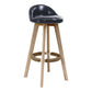 Scandinavian Rubberwood Upholstered Barstool Matte Finish Home Stool Clearhalo 'Bar Furniture' 'Bar Stools' 'bar_stools' 'furn' 'furn_bar_stools' 'Furniture' 'furniture_bar_stools' 'Kitchen & Dining Furniture' 1200x1200_cf96df02-078e-468b-9257-b0316bfd8944