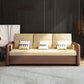 Modernism Brown Fabric Sofa Bed Solid Wood Sofa with Storage Clearhalo 'furn' 'furn_sofas' 'Furniture' 'Living Room Furniture' 'Sofa' 'sofas' 1200x1200_cf976e5a-7610-4054-b631-18b328061f3b