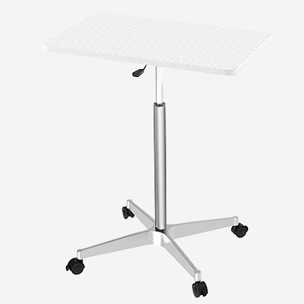 Rectangular Desk height adjustable Desktop Table Leg with Caster Wheels ...