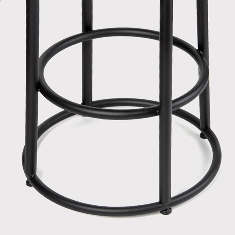 Industrial Brown Wood Barstool Distressed Indoor Tall Stool with Round Seat Clearhalo 'Bar Furniture' 'Bar Stools' 'bar_stools' 'furn' 'furn_bar_stools' 'furniture_bar_stools' 'Kitchen & Dining Furniture' 'kitchen&dining_furn' 'kitchen' 'kitchen_furn' Furniture' 1200x1200_cf9825d0-39c0-47fe-82ac-3bf90679a64b