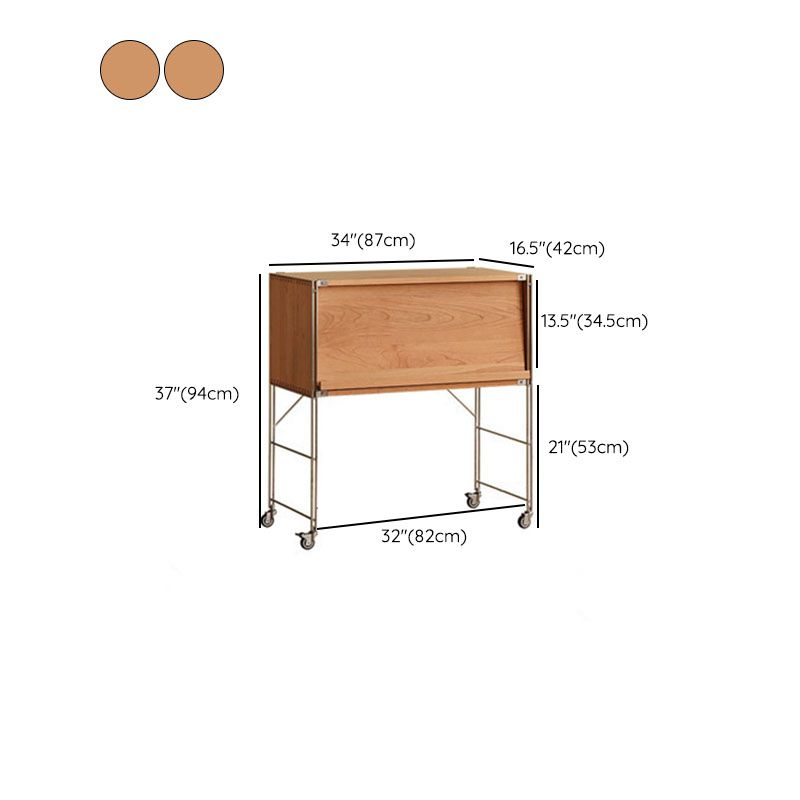 Contemporary Solid Wood Bookcase Closed Back Bookshelf with Cabinets Clearhalo 'Bookcases' 'furn' 'furn_bookcases' 'Furniture' 'Office Furniture' 1200x1200_cf98c43c-cb2a-432e-b167-0b05a1af701a