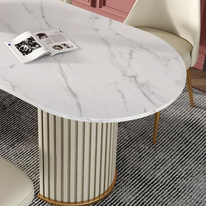 Double Pedestal Dinner Table Traditional Luxury Dining Site Table for Home Clearhalo ' dining_table' 'Dining Tables & Seating' 'Dining Tables' 'furn' 'furn_dining_table' 'Furniture' 'furniture_dining_table' 'Kitchen & Dining Furniture' 'kitchen&dining_furn' 'kitchen' 'kitchen_dining_table' 1200x1200_cf99d81f-bc9a-4d33-adfc-2cc8bd9ff4f8