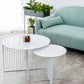Mid Century Round Iron Coffee Cocktail Table Cross Legs Simple Coffee Table Clearhalo 'Coffee & Accent Tables' 'Coffee Tables' 'coffee_tables' 'furn' 'furn_coffee_tables' 'Furniture' 'Living Room Furniture' 1200x1200_cf9c6bd8-c09e-4db2-8edb-f035d3acf80c