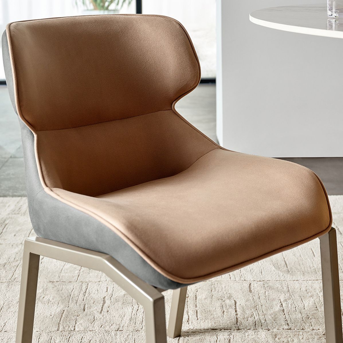 Metal Contemporary Dining Room Side Chair Parsons Matte Finish Dining Chair Clearhalo ' kitchen&dining_furn' 'Dining Chairs' 'Dining Tables & Seating' 'dining_chair' 'Furniture' 'furniture_dining_chair' 'Kitchen & Dining Furniture' 'kitchen' 1200x1200_cf9d337f-c03b-4316-8a37-245094b4ce91